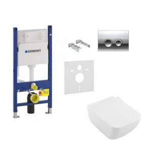 Комплект унитаз Villeroy&Boch Venticello Direct Flush и инсталляция Geberit 4в1